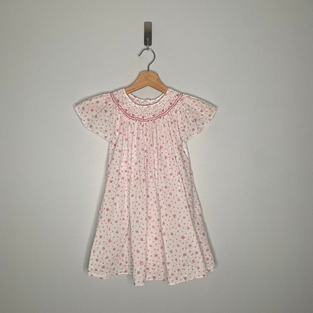 Kidiwi France Handmade Smocked Dress | Size 12A | Floral